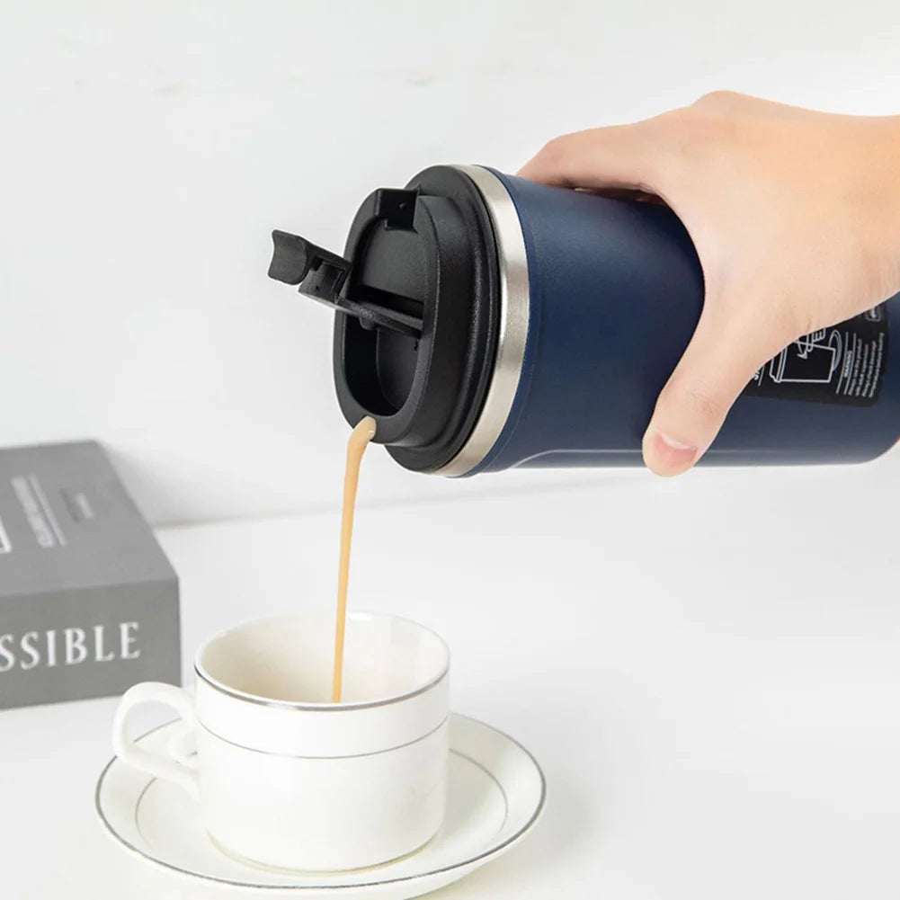 380ml/520ml Sucker Base Non-Pourable Coffee Cup Multifunctional Travel Tumblers For Camping Hiking