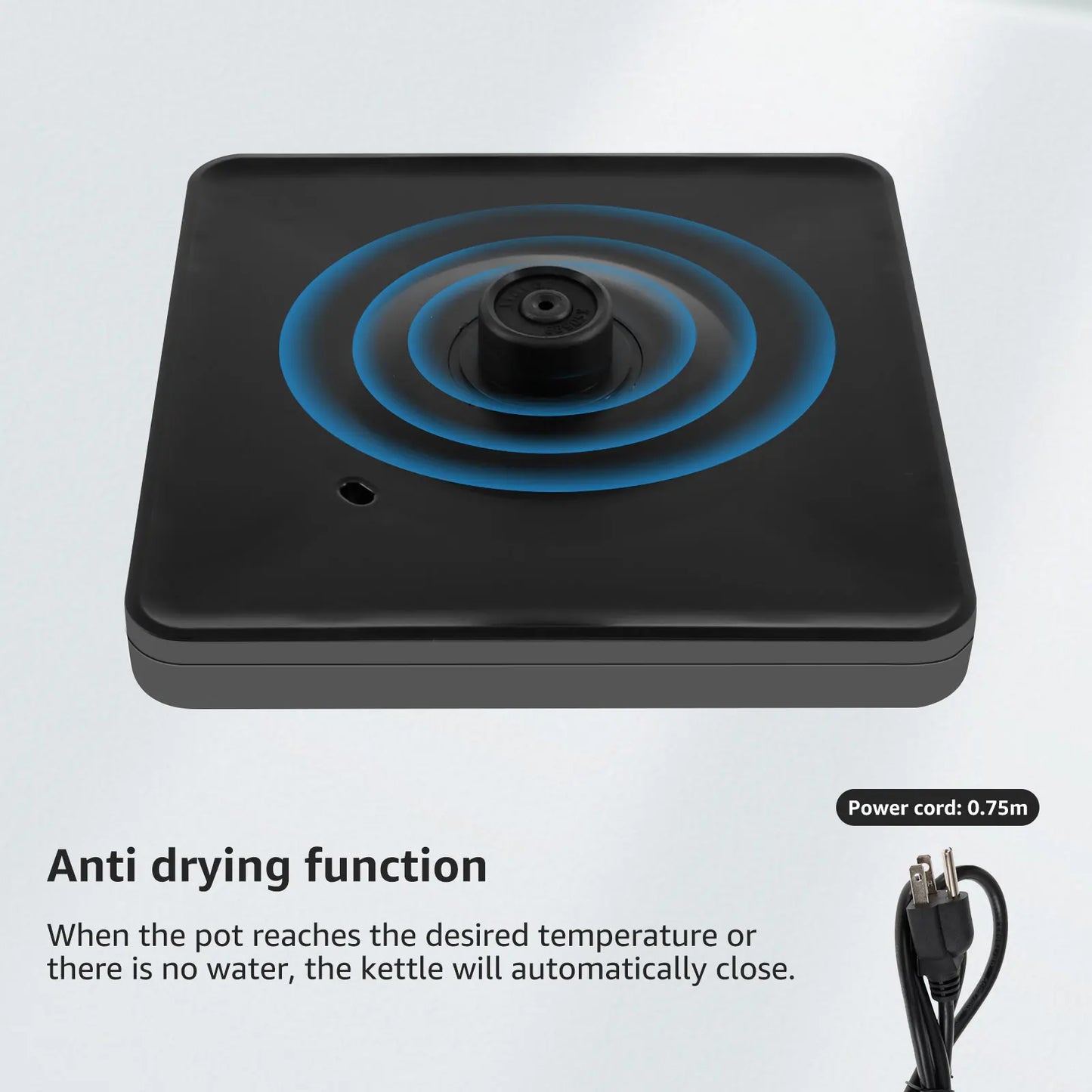 Coffee Kettle Gooseneck Electric Kettle with Base Stainless Steel Hot Water Boiler Manual Pour Over Coffee Maker Coffee Tea Pot