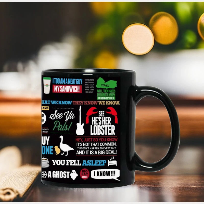 Old Friends Black Coffee Mugs, Tea, Milk Cup, Beer Mug, Surprised Gift for Friends