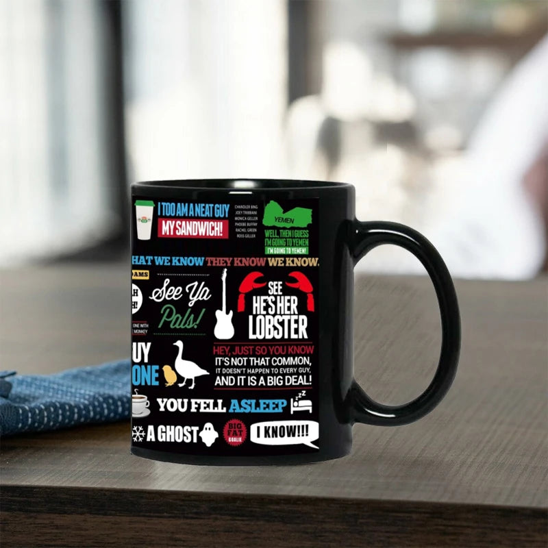 Old Friends Black Coffee Mugs, Tea, Milk Cup, Beer Mug, Surprised Gift for Friends