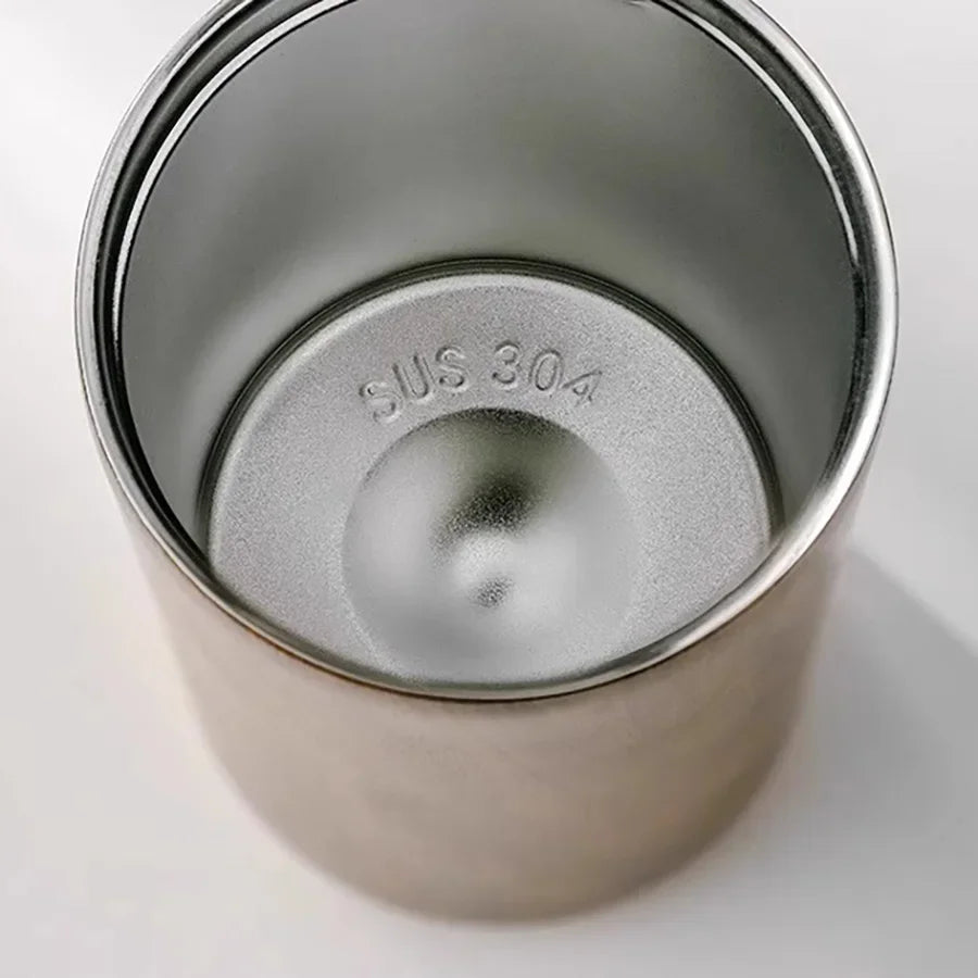 High End Coffee Cups Exquisite Insulated Water Cup Wooden Grain Outdoor Portable Portable Cup Water Bottle Coffee Mug