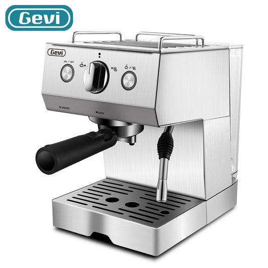 Gevi Espresso Machine 15 Bar Pump Pressure With Milk Frother Steam Wand for Cappuccino, Latte and Mocha Cafe Hotel GECME003D-U