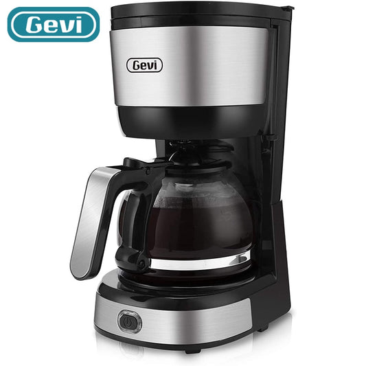 Gevi Drip Coffee Machine 4-Cup Coffee Maker with Auto-Shut Off Coffee Pot Brewer Machine with Cone Filter for Office GECMA409-U